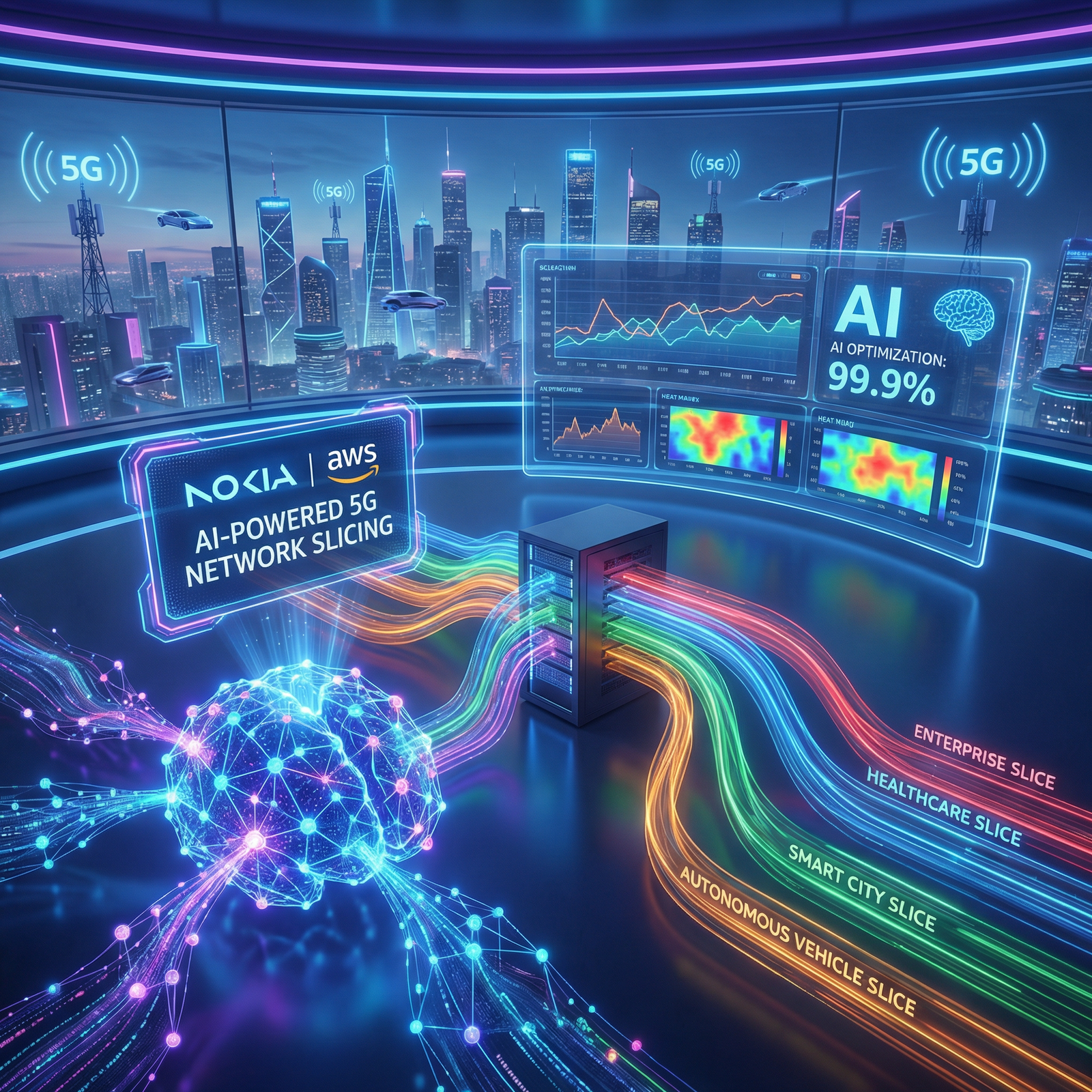 Nokia and AWS unveil AI-powered 5G network slicing 1 Nokia AWS 5G Network Slicing