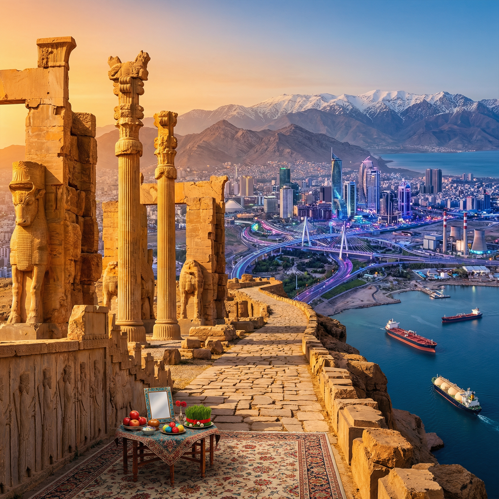 Ancient Persia meets modern geopolitics. Iran controls the Strait of Hormuz, holds vast oil and gas reserves, and stands as a pivotal bridge between civilizations.